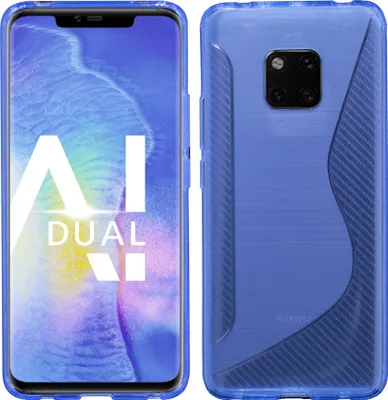 Zdjęcie produktu dla Huawei Mate 20 PRO Silicone S-Line Cover Case Bumper Niebieski