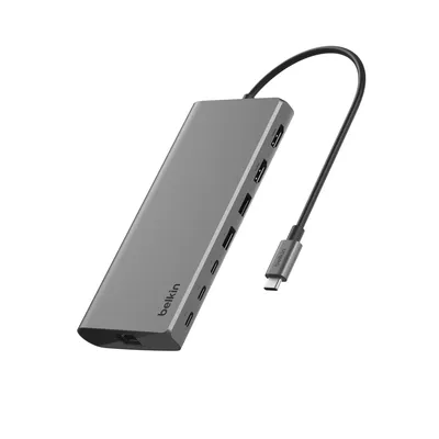 Obrázek produktu pro Belkin INC015BTSGY-CZ, Kabel, USB 3.2 Gen 1 (3.1 Gen 1) Type-C, 100 W, 1.4/2.0, 1000 Mbit/s, Hliník