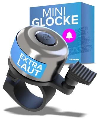Produktbild von Fahrradklingel Fahrradglocke - 100 dB - 360 Grad drehbar - Schwarz