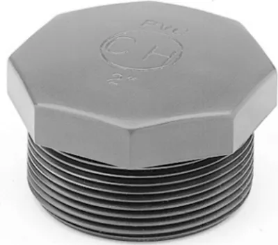 Produktbild von PVC Verschlussstopfen | 1/2" | AG | grau