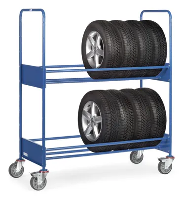 Produktbild von fetra 4586, Stahl, Transportwagen, Blau, 250 kg, 4 Rad/Räder, 16 cm