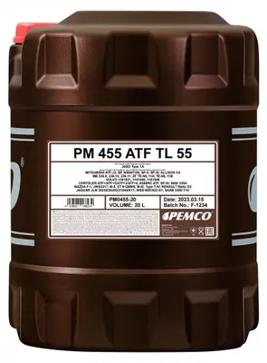 Produktbild von PEMCO iMATIC 455 AG 55 Automatikgetriebeöl Synthetiköl 20L PM0455-20
