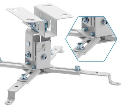Deckenhalterung für Projektor, weiß, bis 370 mm, 25 kg