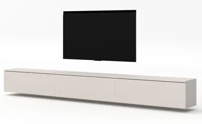 Produktbild von AX LIVING hängendes TV Board beige Loriano TV Bank 3x100 cm Kaschmir
