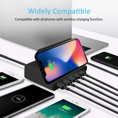 Zdjęcie produktu dla bezprzewodowa ładowarka Qi 10 W z wtyczką EU