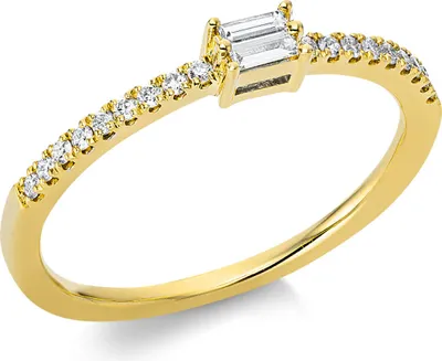 Produktbild von Ring aus 750 Gold Gelbgold 20 Diamanten 0,17ct TW-SI B:4mm Innenumfang 54mm  Ø17.2mm