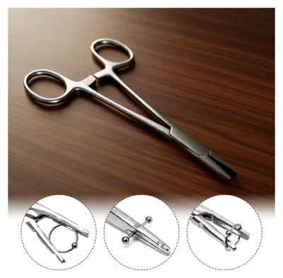 Produktbild von Piercingzange für Kugeln Set – Edelstahl Piercing Kugeln Aufdreher 3mm 4mm 5mm, Wechselhilfe für Piercings an Ohr, Lippe, Nase