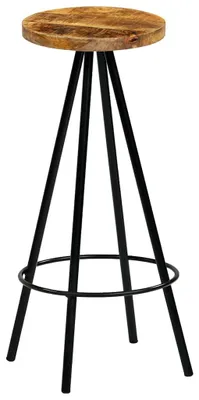 Produktbild von vidaXL Barhocker 4 Stk. Massivholz Mango
