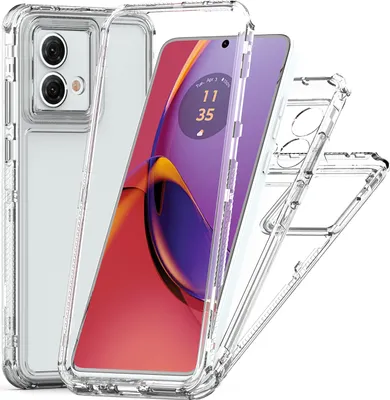 Obrázek produktu pro Průhledné pouzdro pro Motorola Moto G84, nárazuvzdorné TPU a PC hybridní Jasný pouzdro