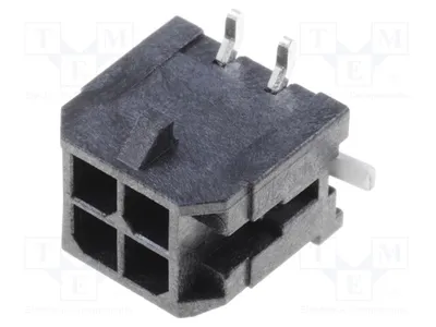 Obrázek produktu pro 1x Konektor 3 mm, 3,0 mm, samice, pro deskové spoje, konektor s kolíkem: 4, typ 43045-0418, Signteck