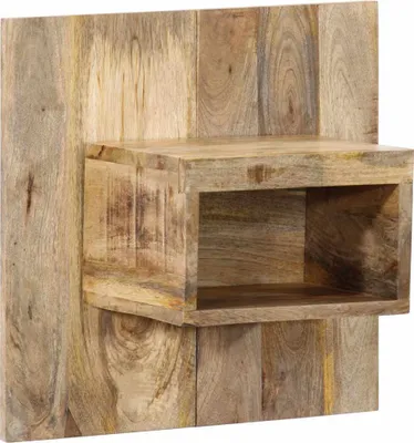 Produktbild von Nachttisch 50x27x50 cm Raues Mango-Massivholz
