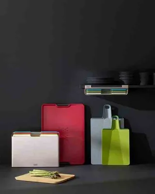 Produktbild von XL Cut&Carve Plus Brett, schwarz / Joseph Joseph