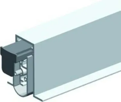 Immagine prodotto di Guarnizione per porta EllenMatic Soundproof Omega 1 stg.L.833mm L.15mm Alu.blk silver