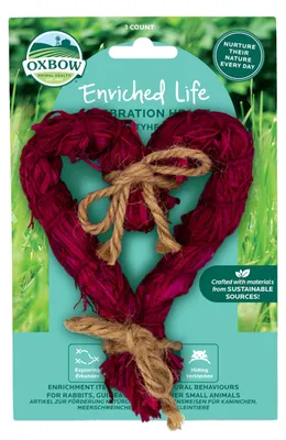 Immagine prodotto di Oxbow Enriched Life Feier-Herz: giocattolo per conigli, porcellini d'India e criceti