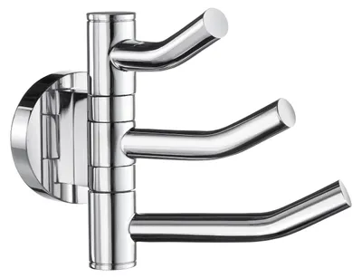 Produktbild von Smedbo HOME - Schwenkbarer Dreierhaken, Verchromt HK327