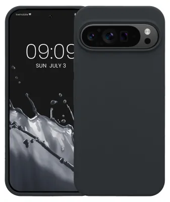 Produktbild von kwmobile Handyhülle für Google Pixel 9 Pro XL Hülle, für Pixel 9 Pro XL Case - Hülle Silikon - kabelloses Laden - Heidelbeerblau