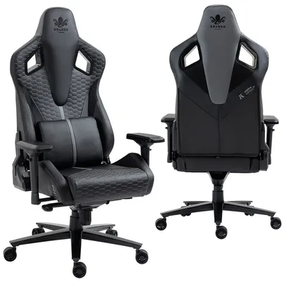 Produktbild von Gamer-Stuhl KRAKEN APOLLO Drehstuhl Büroarbeitsstuhl Schreibtischstuhl GRAU