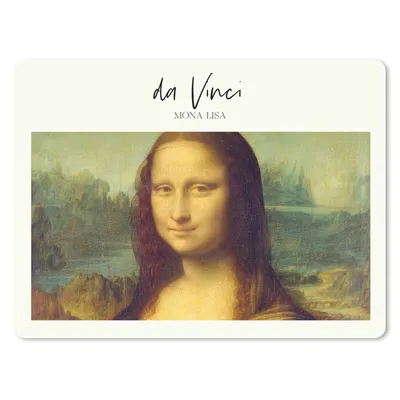 Produktbild von MuchoWow® Mauspad Mousepad Kunst - Mona Lisa - Da Vinci 23x19 cm - Mousepads - Maus Mat - Pad - Mausunterlage - Schreibtischunterlage - Mauspad
