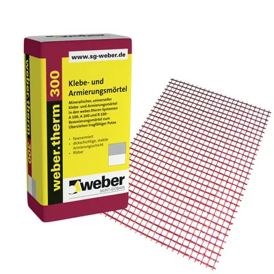 Produktbild von weber.therm 310 Armierungsgewebe 8x8mm 50m Rolle 1,10m