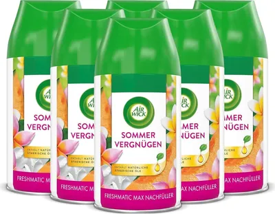 Produktbild von Air Wick Freshmatic Max Nachfüller Sommervergnügen Duft Lufterfrischer 250ml 6er Pack (6 x 250ml)