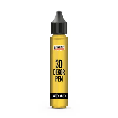 Produktbild von PENTART 3D Dekorstift, Transparent, 30 ml, Citringelb