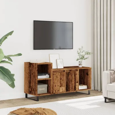 Produktbild von PUEAZU TV-Schrank Altholz-Optik 100x35x55 cm Holzwerkstoff - TV-Schränke &24556