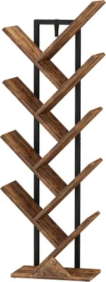 Obrázek produktu pro Vicco regály na knihy Fyrk, 34 x 116 cm, Starožitné dřevo/Černá