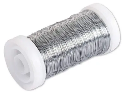 Produktbild von Blumendraht 0,35 mm silber, 100 m Spule, verzinkt, , Rayher
