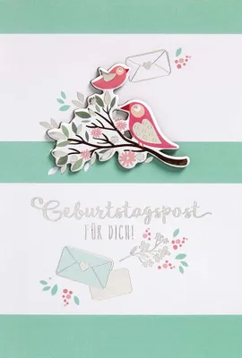 Produktbild von Geburtstag - FEELINGS COLLECTION Karte mit Umschlag plastikfrei