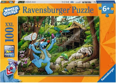 Produktbild von 100 Teile Ravensburger Kinder Puzzle XXL Woozle Goozle Auf Dschungelsafari 10731