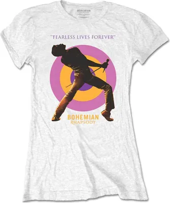 Produktbild von Queen - "Fearless" T-Shirt für Damen RO1818 (XXL) (Weiß)