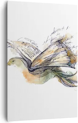Produktbild von Bild auf Leinwand - Leinwandbild - Einteilig - Vogel Fantasie Konzept - 80x120cm - Wand Bild - Wanddeko - Wandbilder - Leinwanddruck - Wanddekoration - Leinwand bilder - Wandbild - PA80x120-3031