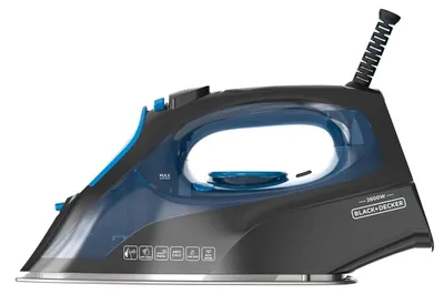 Immagine prodotto di Black+Decker BXIR2605E Ferro da Stiro a Vapore 2600W Piastra in Acciaio Inox Anti-Calcare Auto-Pulizia