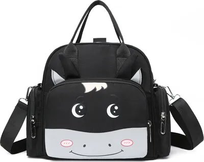 Obrázek produktu pro ASKSA Dětský přebalovací batoh Přebalovací taška batoh s vodotěsnou přebalovací podložkou Velkokapacitní cestovní batoh pro cestování, černá, velikost: 26 * 12 * 25 cm