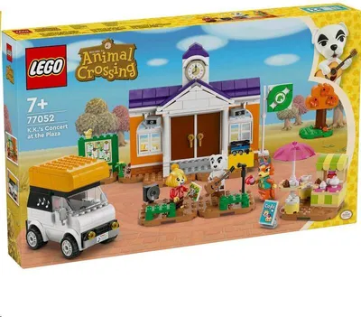 Obrázek produktu pro LEGO Animal Crossing K.K. si hraje na výstavišti, stavebnice s kavárnou a autem z videoher, hrací sada pro holky a kluky od 7 let, dárek pro děti 77052