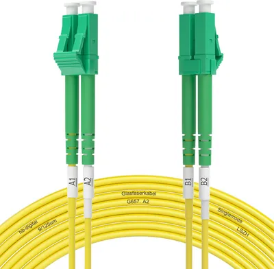 Produktbild von hb-digital Glasfaserkabel Netzwerkkabel 20m Duplex LC/APC-LC/APC, G.657.A2