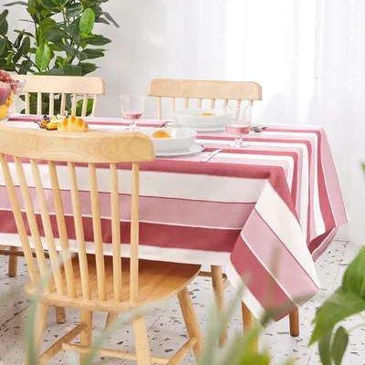 Produktbild von Ibenzoa® Tischdecke mit Lotuseffekt – wasserabweisend, pflegeleicht, Polyester, 130 x 220 cm für Küche & festliche Anlässe