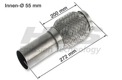 Immagine prodotto di HJS 83 00 8467 Sistema di scarico con tubo flessibile Tubo di scarico