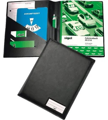 Produktbild von SIGEL EF510 Einband für Formularbücher, Lederoptik schwarz, matt, für A5