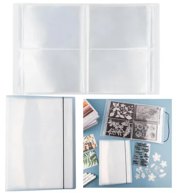 Productafbeelding van Transparant foto- en stickeralbum met 80 opbergzakken