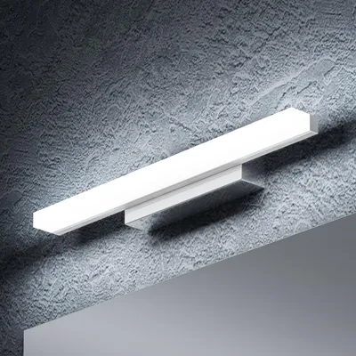 Immagine prodotto di doporro Lampada da Specchio a LED per Bagno, Applique Specchio, Illuminazione da Parete, Luce per Trucco, Luce Bianca | Cromo, 40cm, 9W, 6000K