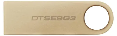 Zdjęcie produktu dla Kingston Technology DataTraveler 256GB 220MB/s Metalowa Pamięć USB 3.2 Gen 1 SE9 G3, 256 GB, USB Typu-A, 3.2 Gen 1 (3.1 Gen 1), 220 MB/s, Bez zatyczki, Złoto