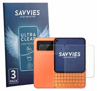 Produktbild von 6x Für Unihertz Titan 2 Elite Pro (Display+Kamera) Schutzfolie Savvies Displayschutz Display Schutz Folie Klar Transparent
