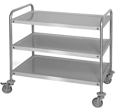 Image de Chariot de service - 1000x600 mm - avec 3 plateaux de rangement