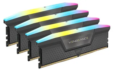 Produktbild von Corsair Vengeance RGB , 32 GB, 2 x 16 GB, DDR5, 6000 MHz, 288-pin DIMM, Schwarz