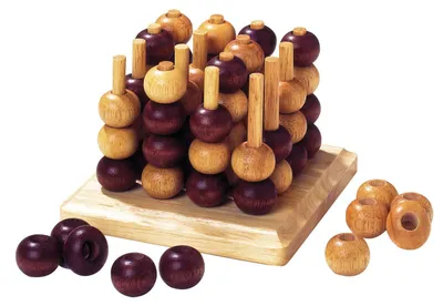 Image de goki HS058 Jeu 3-D Tic Tac Toe, nature