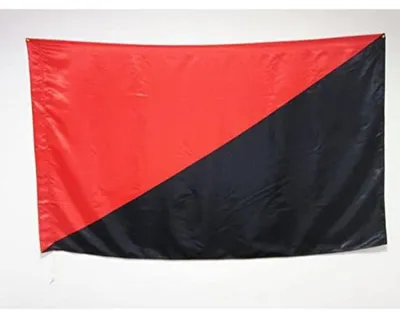 Anarchosyndikalistische Flagge 150x90 cm Satin