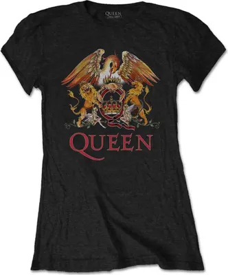 Produktbild von Queen Classic Crest Black M Damen T-Shirt