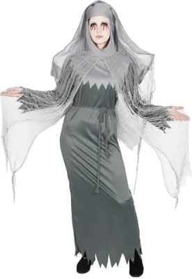Produktbild von besessene Nonne Zombie Kostüm für Damen Gr. S-XXXL, Größe:XXL