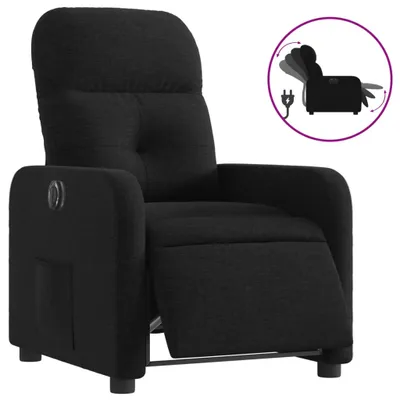 Produktbild von vidaXL Relaxsessel Elektrisch Schwarz Stoff